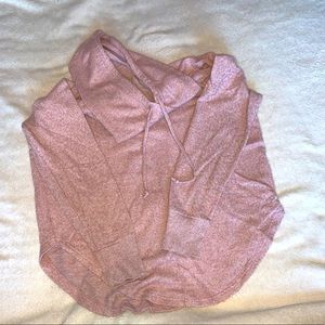 Soft and Cozy, Thin Sweatshirt in Baby Pink/Mauve